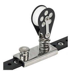 Schaefer 303-86 Spring Loaded Lined Slide Block for 1" T-Track | Blackburn Marine Schaefer Hardware